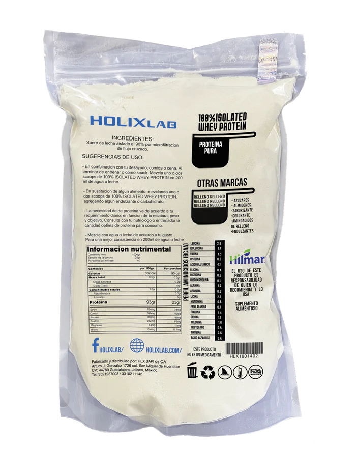 Proteina 100% Aislada Holix