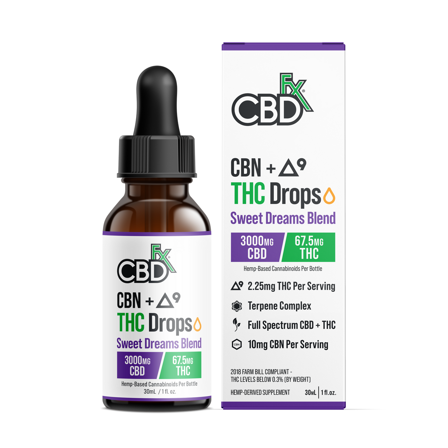 Aceite CBD CBN Delta 9 THC Sweet Dreams CBDfx 1500-3000mg