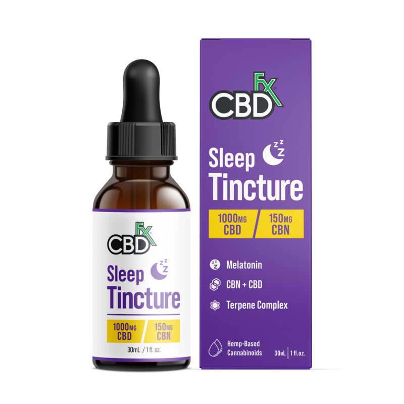 Aceite CBD CBN Melatonina Sleep CBDfx 1000-4000 mg