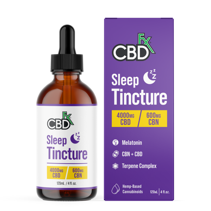 Aceite CBD CBN Melatonina Sleep CBDfx 1000-4000 mg